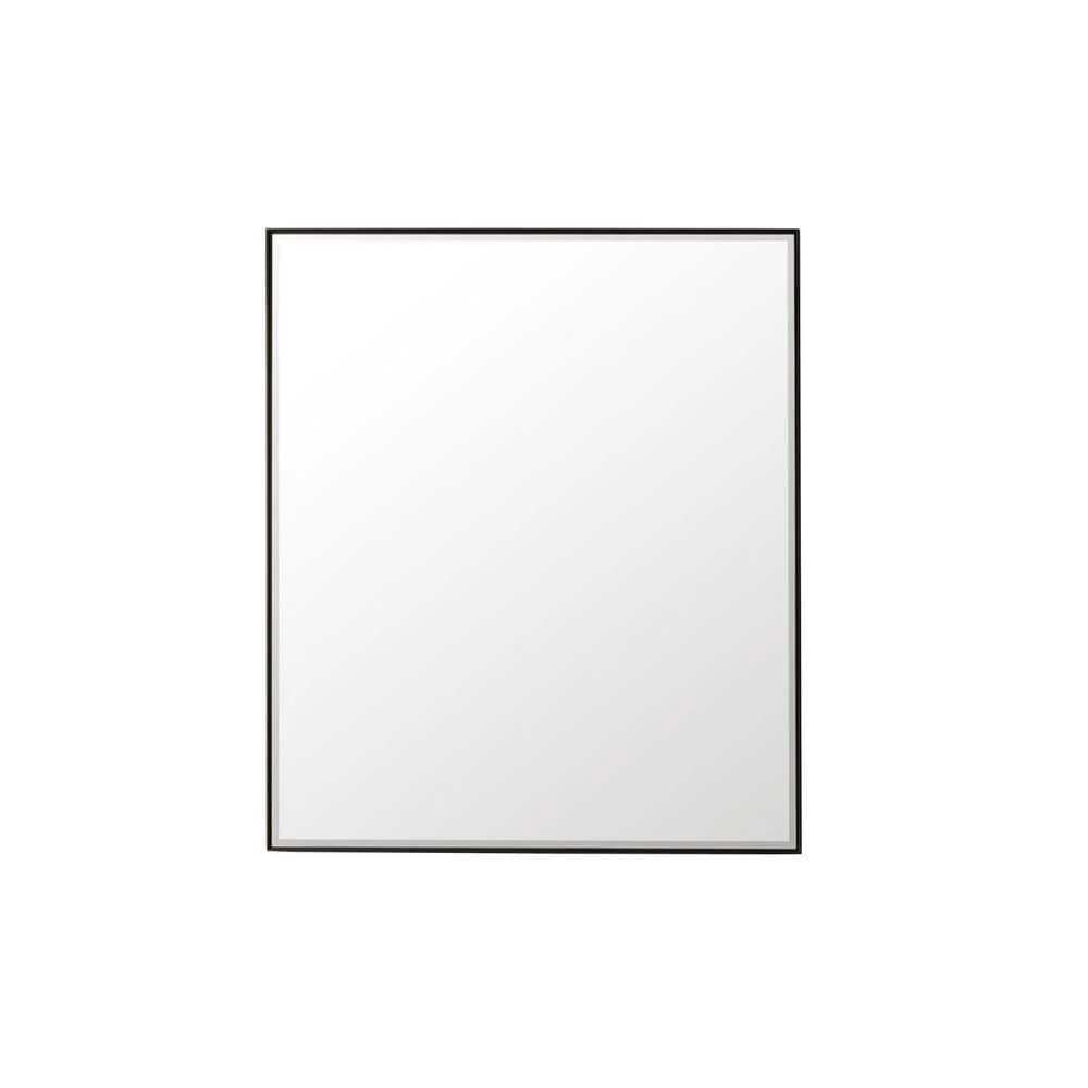 James Martin Vanities Rohe 36" x 42" Matte Black Rectangular Bathroom Vanity Mirror