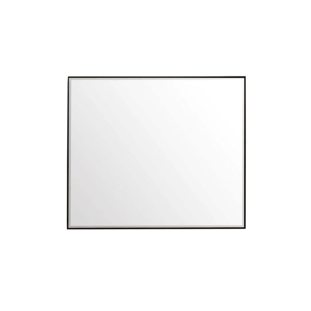 James Martin Vanities Rohe 36" x 42" Matte Black Rectangular Bathroom Vanity Mirror - Image 2
