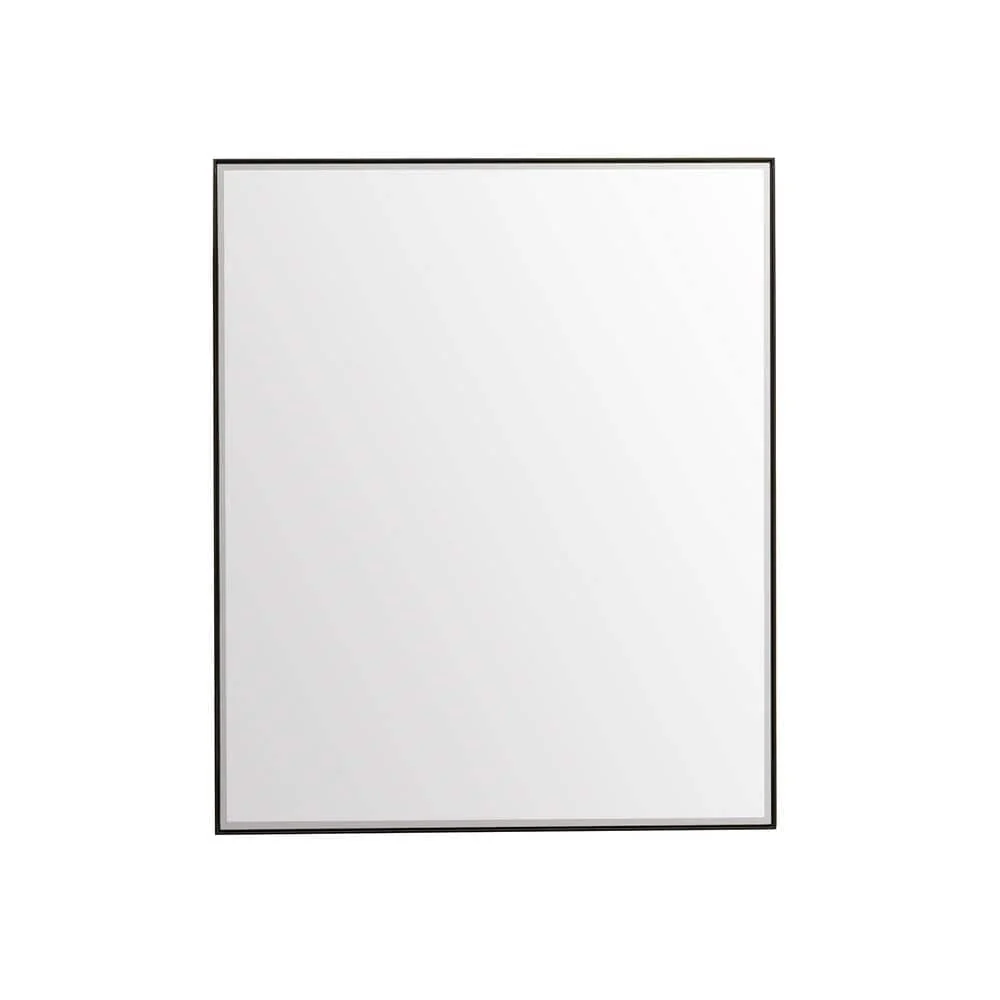 James Martin Vanities Rohe 48" x 40" Matte Black Rectangular Vanity Mirror - Image 3
