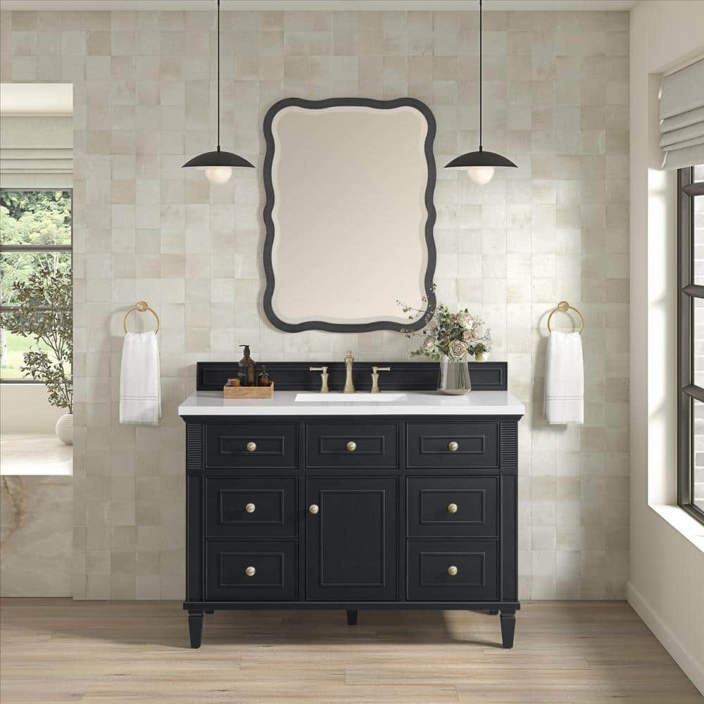 James Martin Vanities Rowyn 28" x 38" Carbon Oak Vanity Mirror