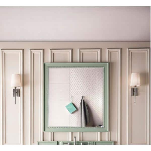 James Martin Vanities Sage Green Rectangular Bathroom Vanity Mirror, 44x40 Inches - Image 4