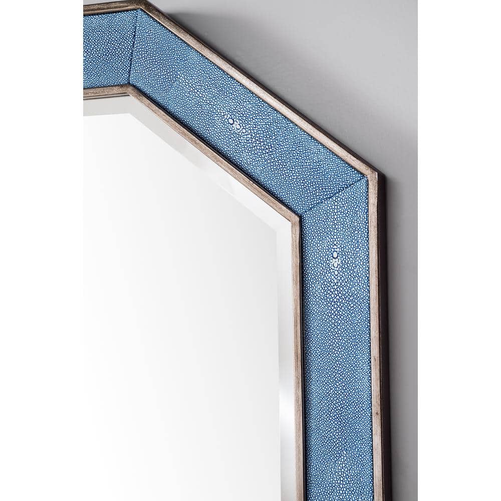 James Martin Vanities Tangent Hexagonal Wall Mirror, 30x41, Delft Blue - Image 5