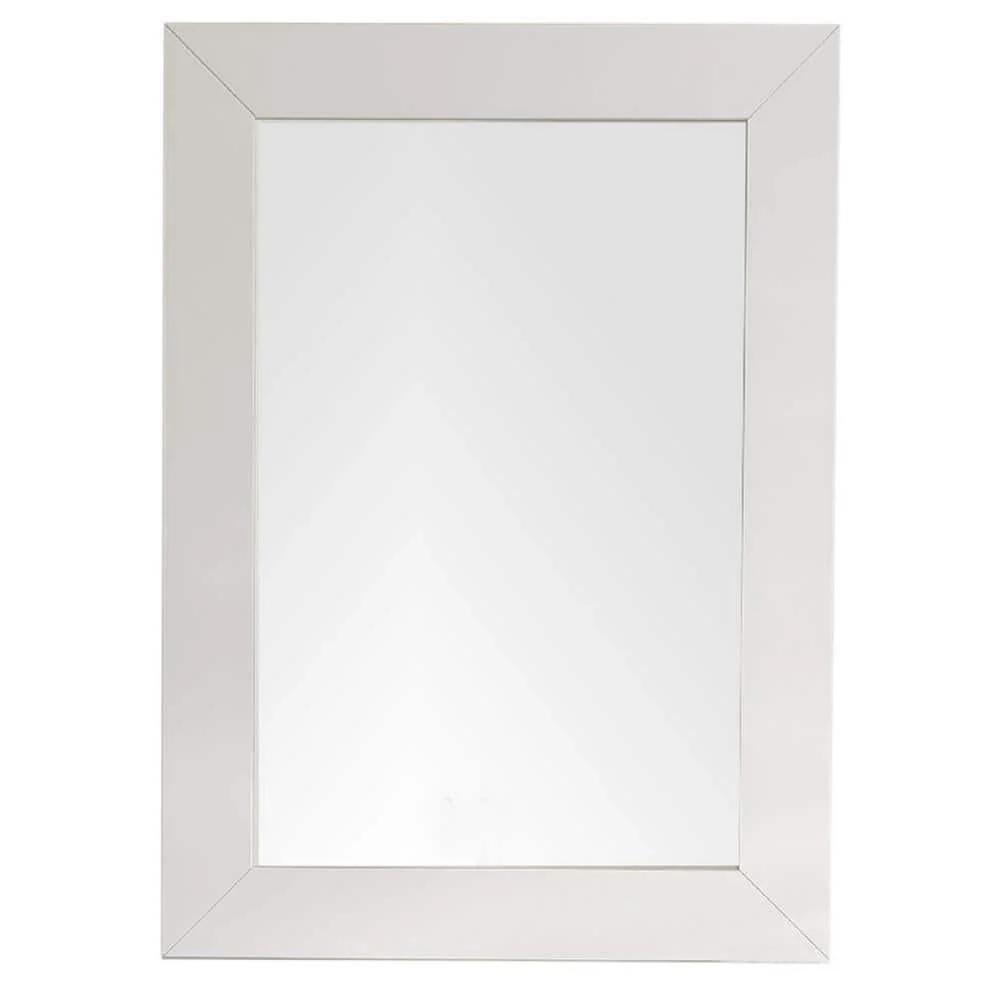 James Martin Vanities Weston 27" x 38" Bright White Beveled Vanity Mirror - Image 3