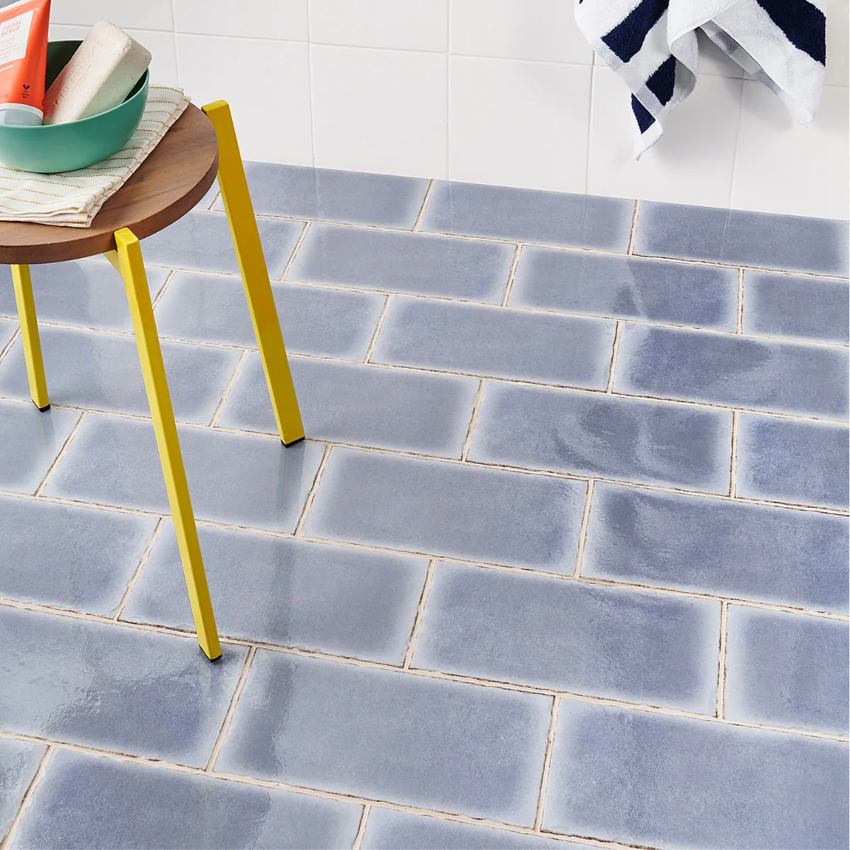 Jamesport Blue 6"x12" Glossy Porcelain Subway Tile by Lux Tile - Image 7
