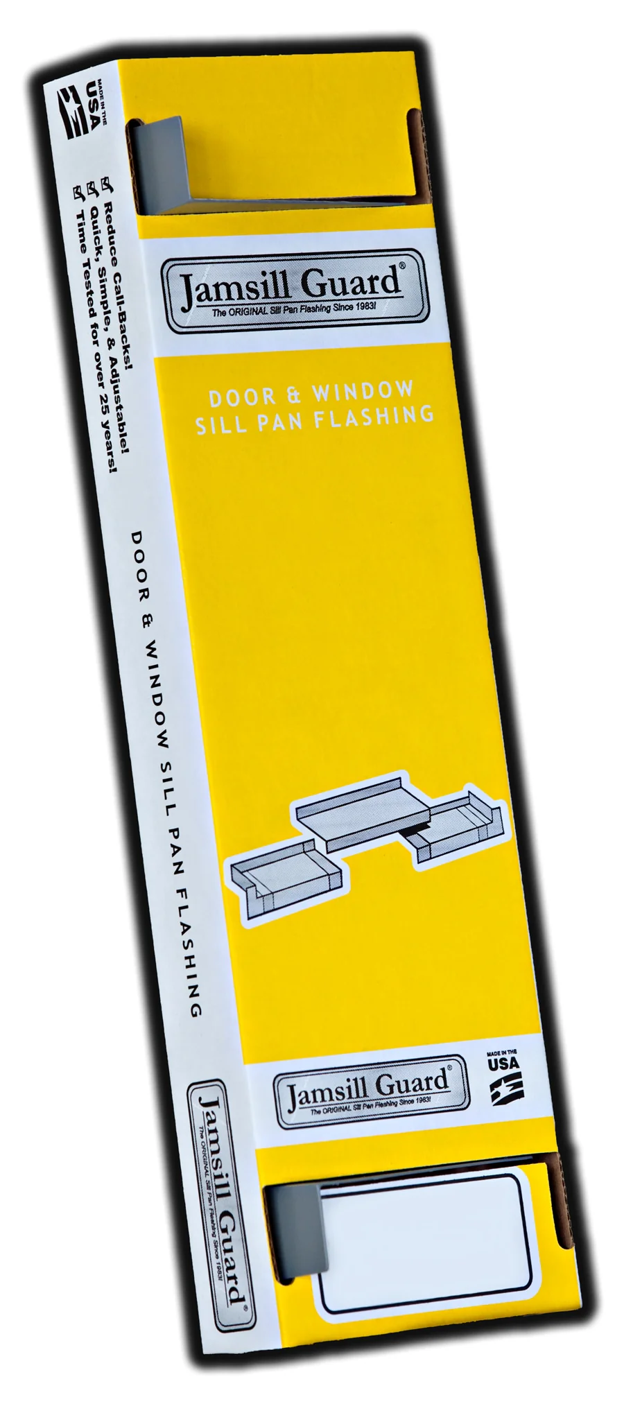 Jamsill Guard Sill Pan Flashing, 4.5625-in x 40-in, Gray Plastic Step Flashing - Image 4