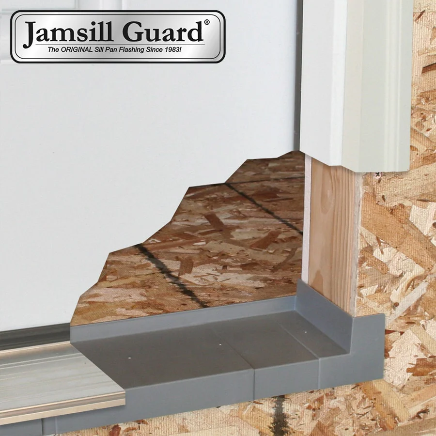 Jamsill Guard Sill Pan Flashing, 6.5625-in x 78-in, Gray Plastic Step Flashing - Image 4