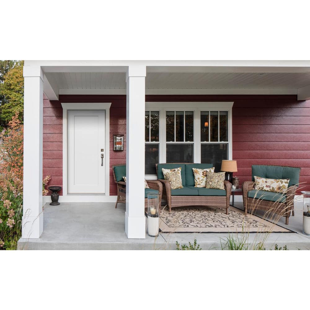 JELD-WEN 32 in. x 80 in. 1-Panel Craftsman Primed Steel Prehung Left-Hand Inswing Front Door - Image 5
