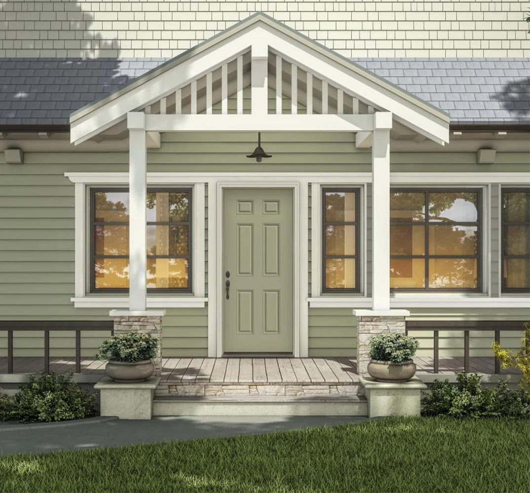 JELD-WEN 32-in x 80-in Steel Right-Hand Inswing Primed Prehung Single Front Door - Image 3
