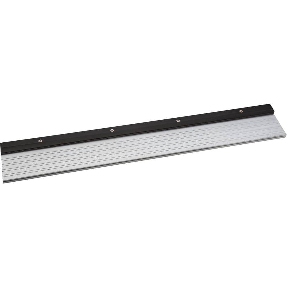 JELD-WEN 36 in. x 80 in. 3 Lite Craftsman Black Painted Steel Prehung Right-Hand Inswing Front Door with Brickmould - Image 8