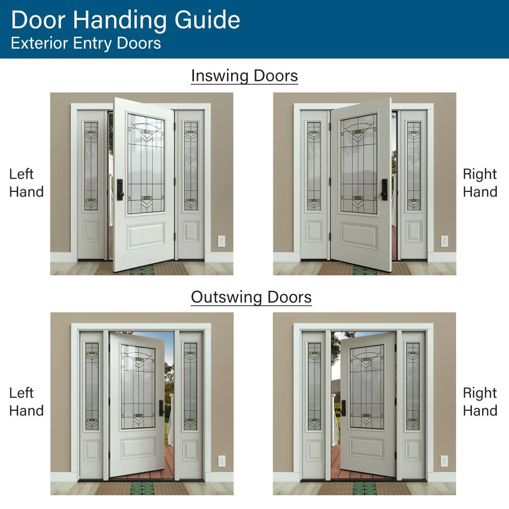 JELD-WEN 36-in x 80-in Steel Left-Hand Outswing Primed Prehung Single Front Door - Image 3