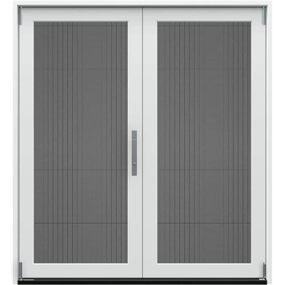 JELD-WEN 72 in. x 80 in. Primed Fiberglass Left-Hand Full-Lite F-2500 2-Panel Folding Patio Door Kit