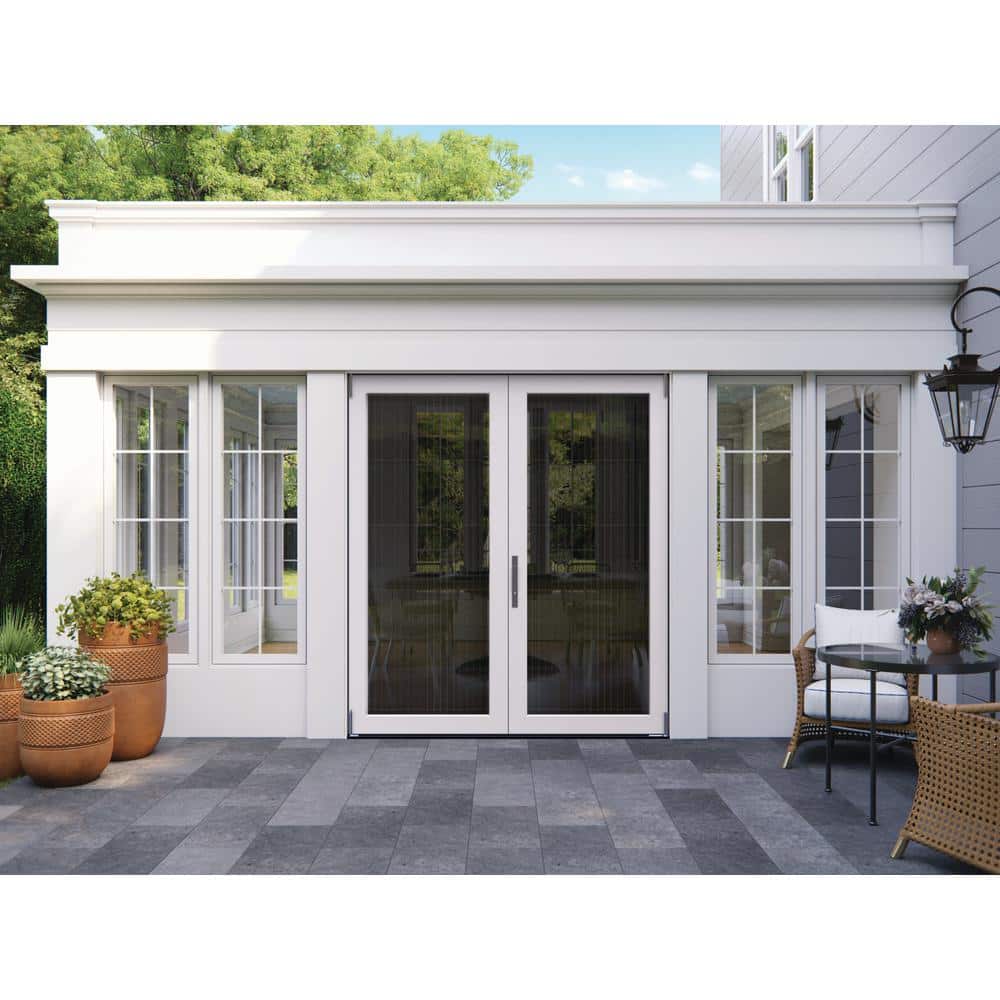 JELD-WEN 72 in. x 80 in. Primed Fiberglass Left-Hand Full-Lite F-2500 2-Panel Folding Patio Door Kit - Image 5