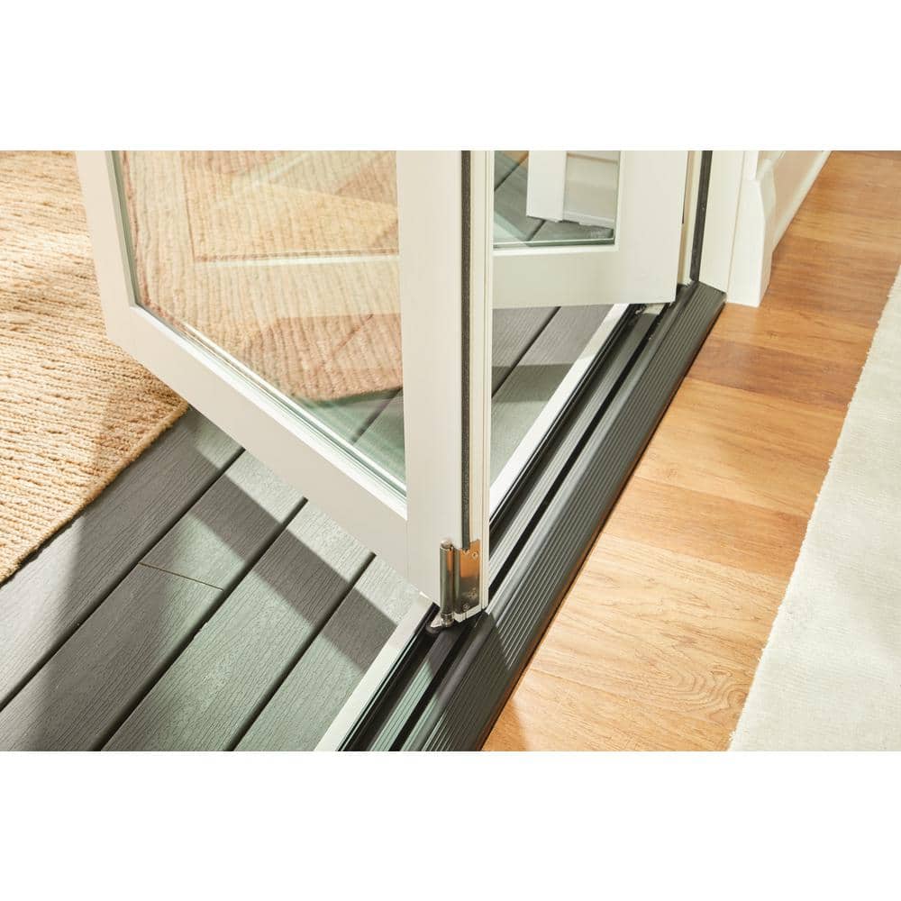 JELD-WEN 72 in. x 80 in. Primed Fiberglass Left-Hand Full-Lite F-2500 2-Panel Folding Patio Door Kit - Image 6