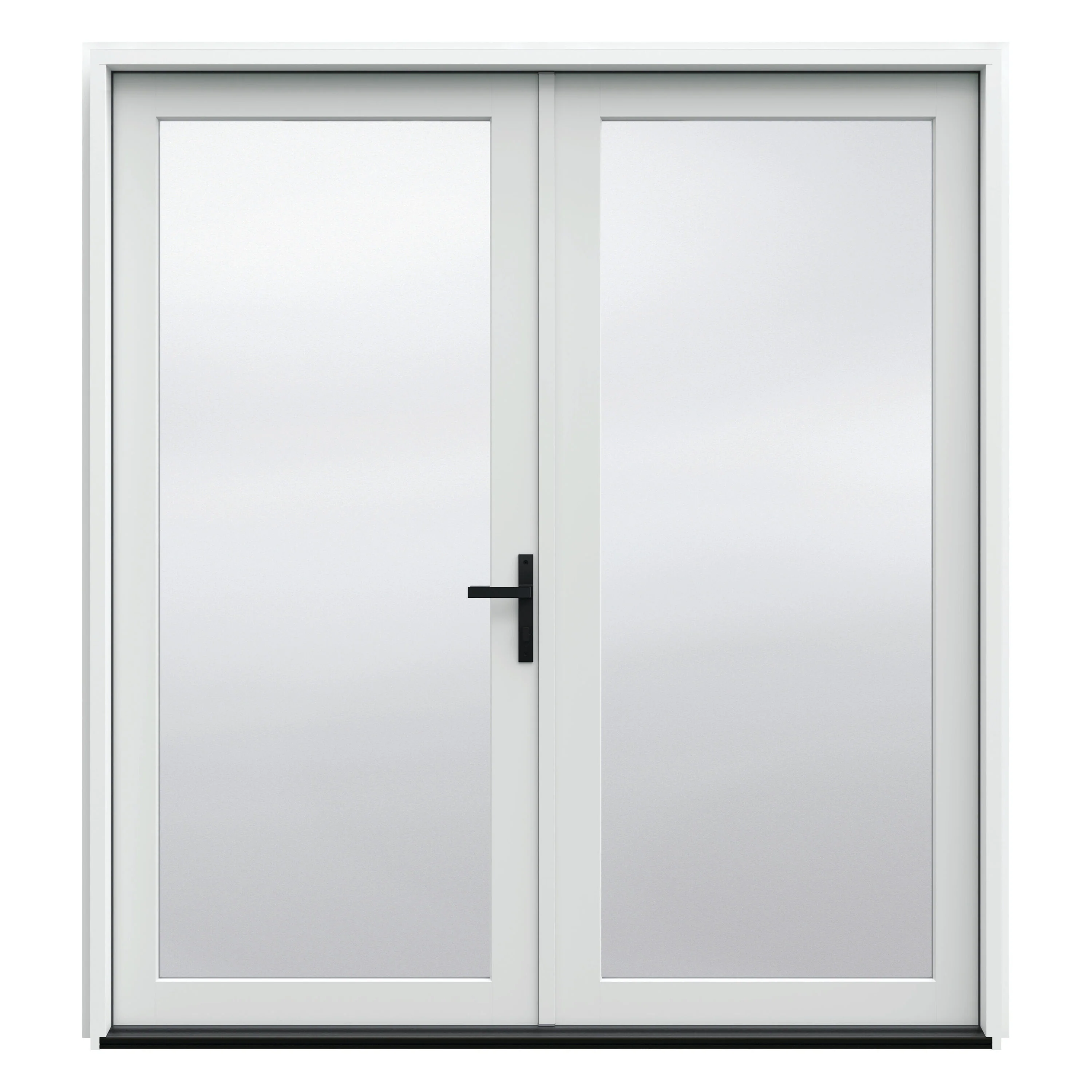 JELD-WEN F-4500 72-in x 80-in x 4-9/16-in Low-E Primed Fiberglass French Left-Hand Outswing Double Patio Door - Image 7