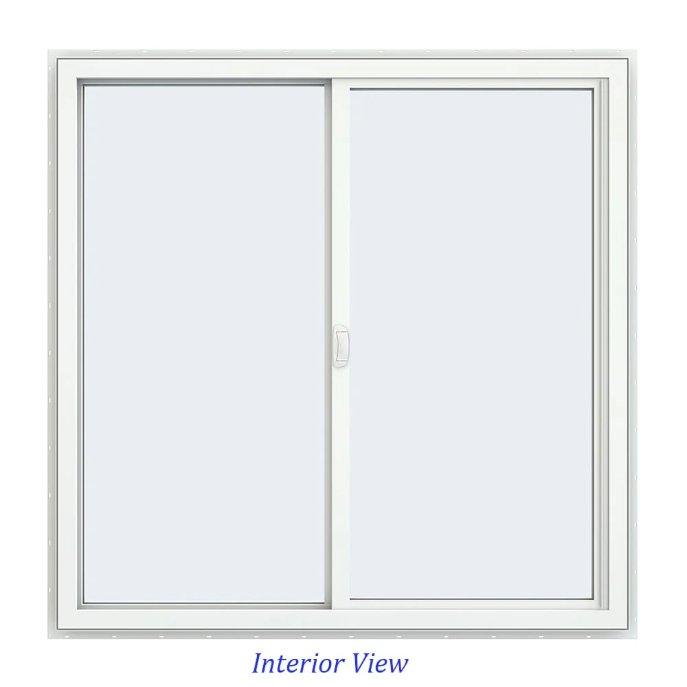 JELD-WEN FiniShield V-4500 59-1/2-in x 47-1/2-in x 3-in Jamb Left-Operable Vinyl Black Sliding Window, Full Screen Included - Image 3