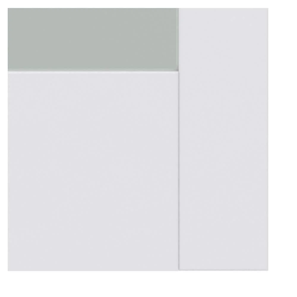 JELD-WEN MODA PMT1011 32 in. x 80 in. Primed Solid Core Wood Interior Door Slab with Translucent Glass - Image 4