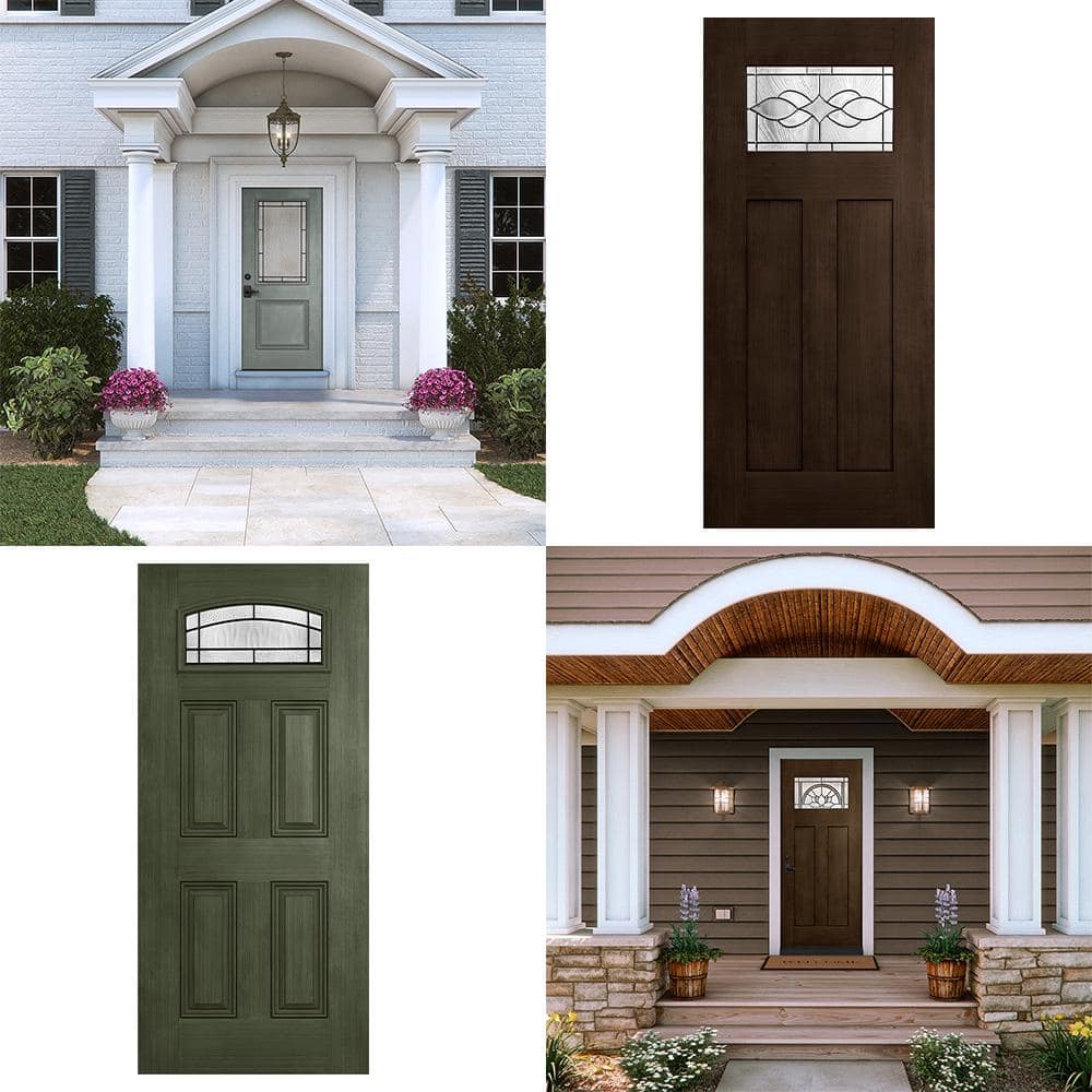 JELD-WEN Statement Collection Customizable Fiberglass Prehung Front Door - Image 3