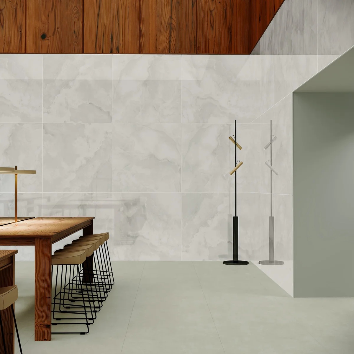 Jewel Onyx White 48x48 Polished Porcelain Tile by Lux Tile - Image 5
