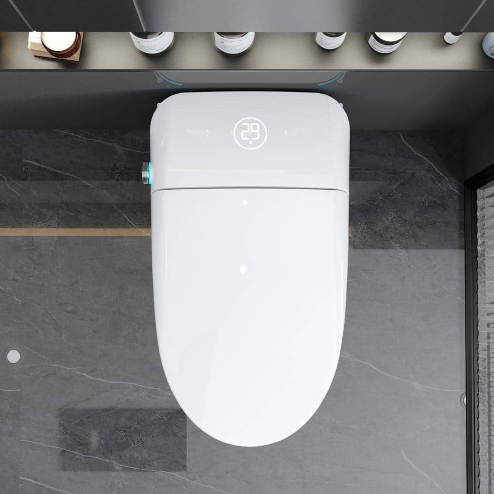JimsMaison Elongated Bidet Toilet with LED Display and Heated Seat - Image 6