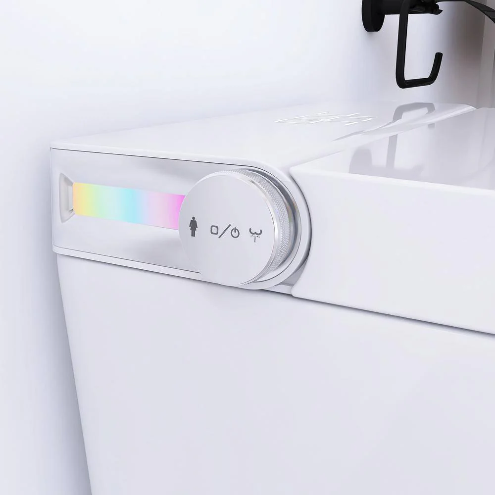 JimsMaison Elongated Smart Bidet Toilet 1.19 GPF with Foot Sensing and Auto Flushing - Image 9