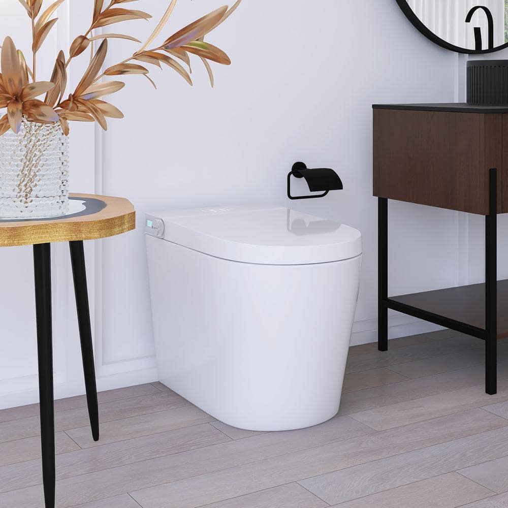 JimsMaison Elongated Smart Bidet Toilet with Instant Seat Heating, Night Light, and Auto Flushing - Image 4