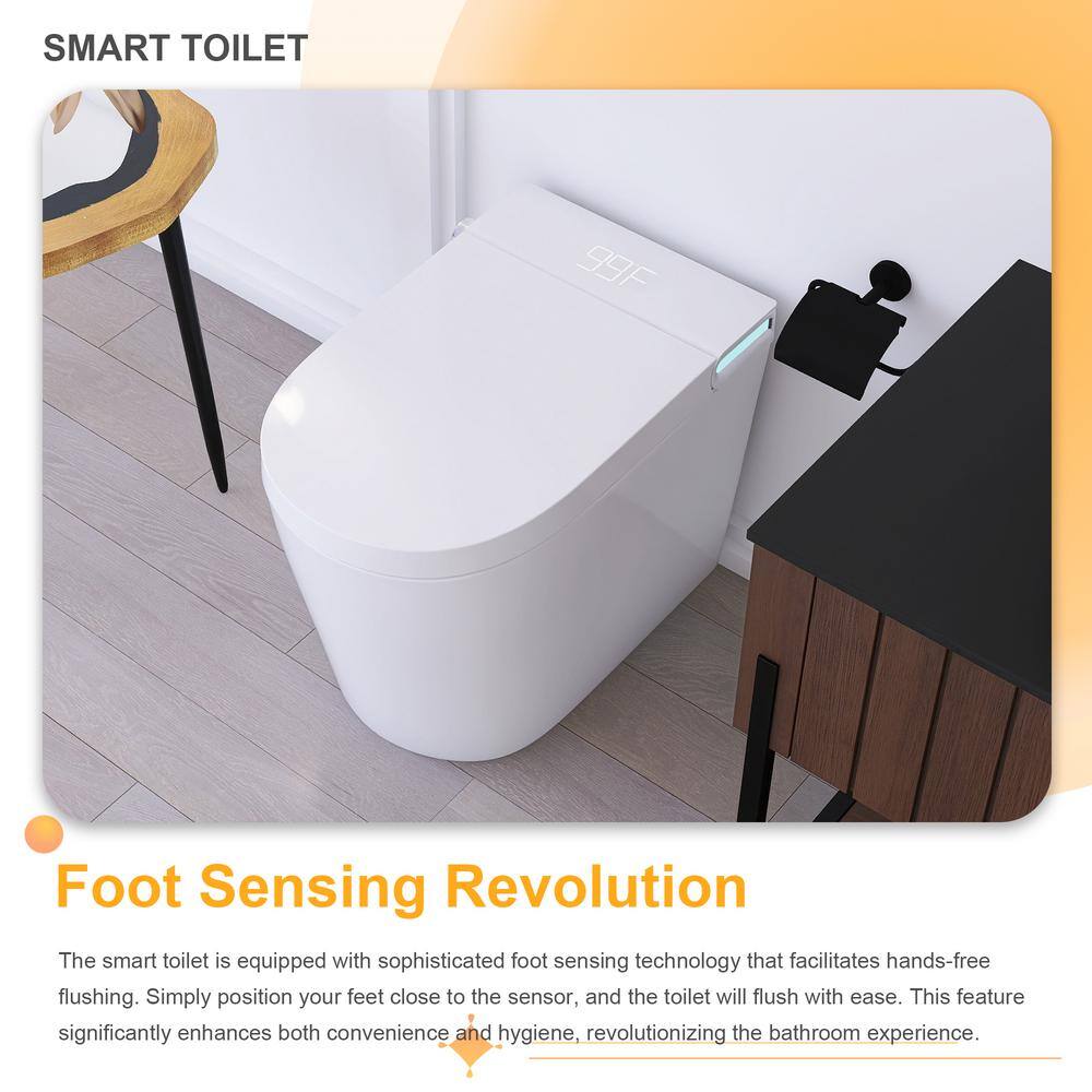 JimsMaison Elongated Smart Bidet Toilet with Instant Seat Heating, Night Light, and Auto Flushing - Image 6