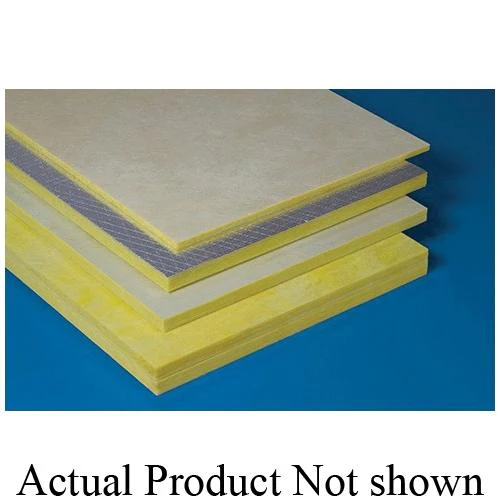 JM (Johns Manville) Whispertone Rigid Fiberglass Acoustical Panel Insulation Board 49 in x 97 in x 1 in (33 sq ft)