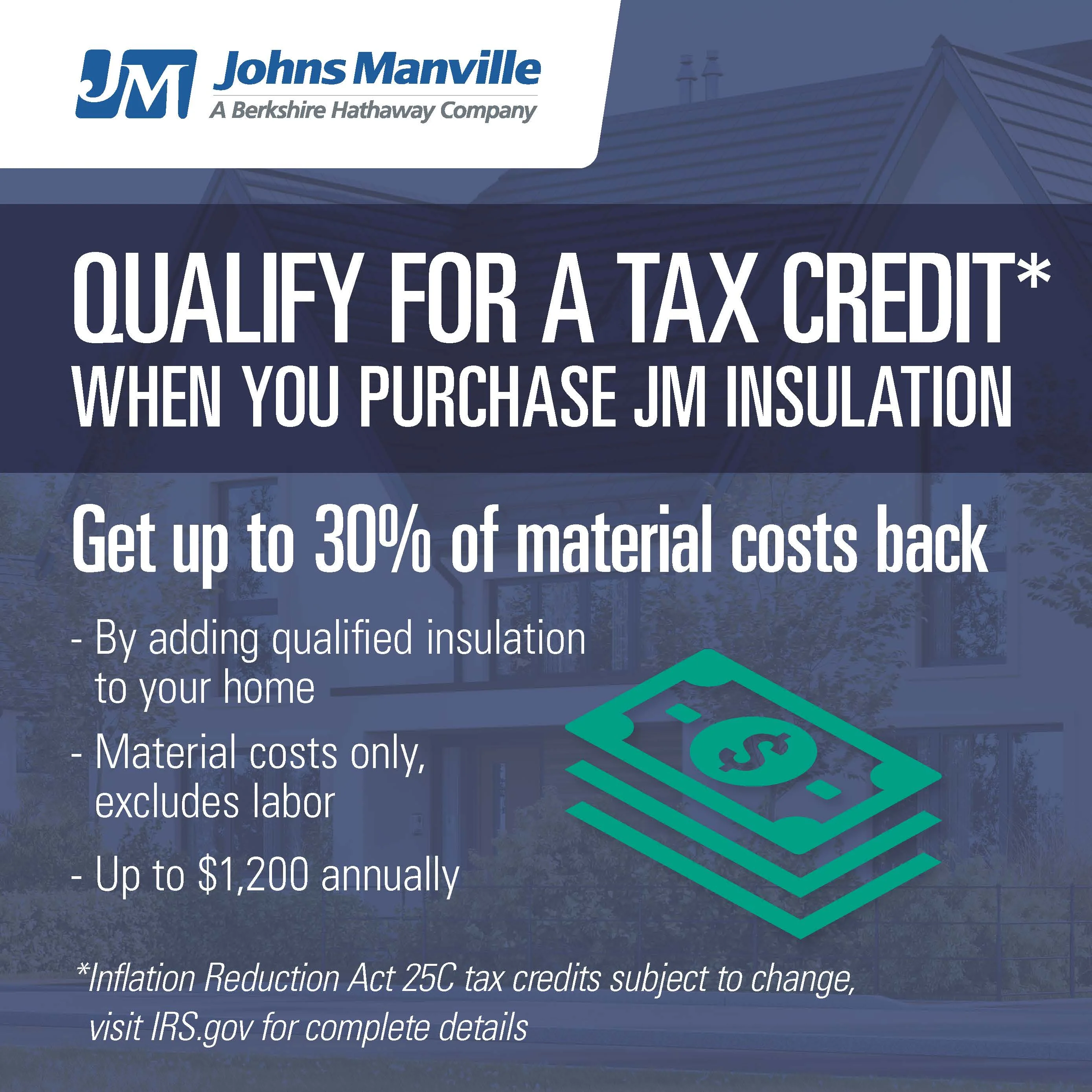 Johns Manville R-11 Unfaced Fiberglass Batt Wall Insulation, 175-sq ft Coverage (15-in W x 105-in L) - Image 3