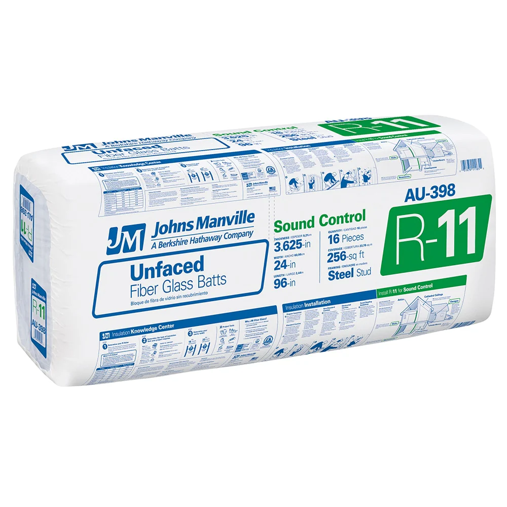 CertainTeed R-11 Unfaced Fiberglass Batt Insulation 24 in x 96 in (256 sq ft)