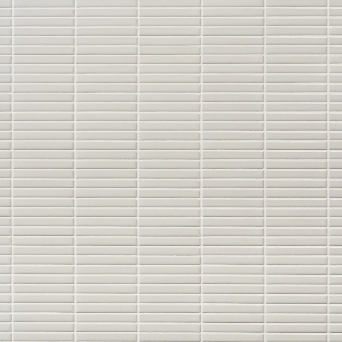 Kai White Glossy Porcelain Mosaic Tile - 1x4" Tri-Stacked Design - Image 5