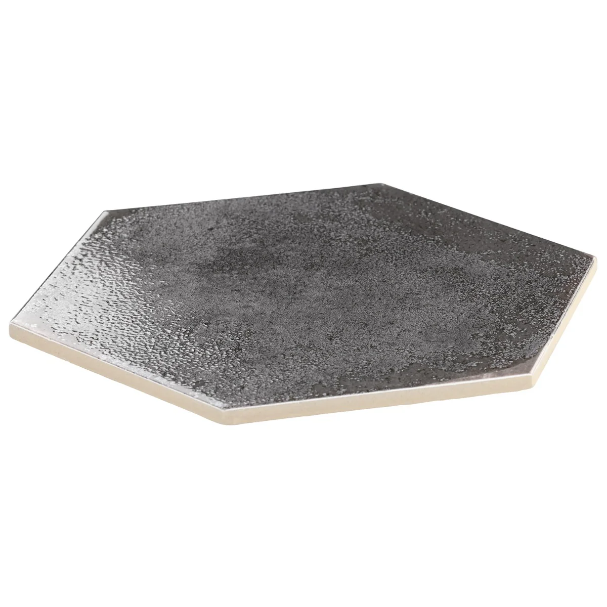Kalay Antracite Gray 9" Hexagon Polished Porcelain Tile - Image 4