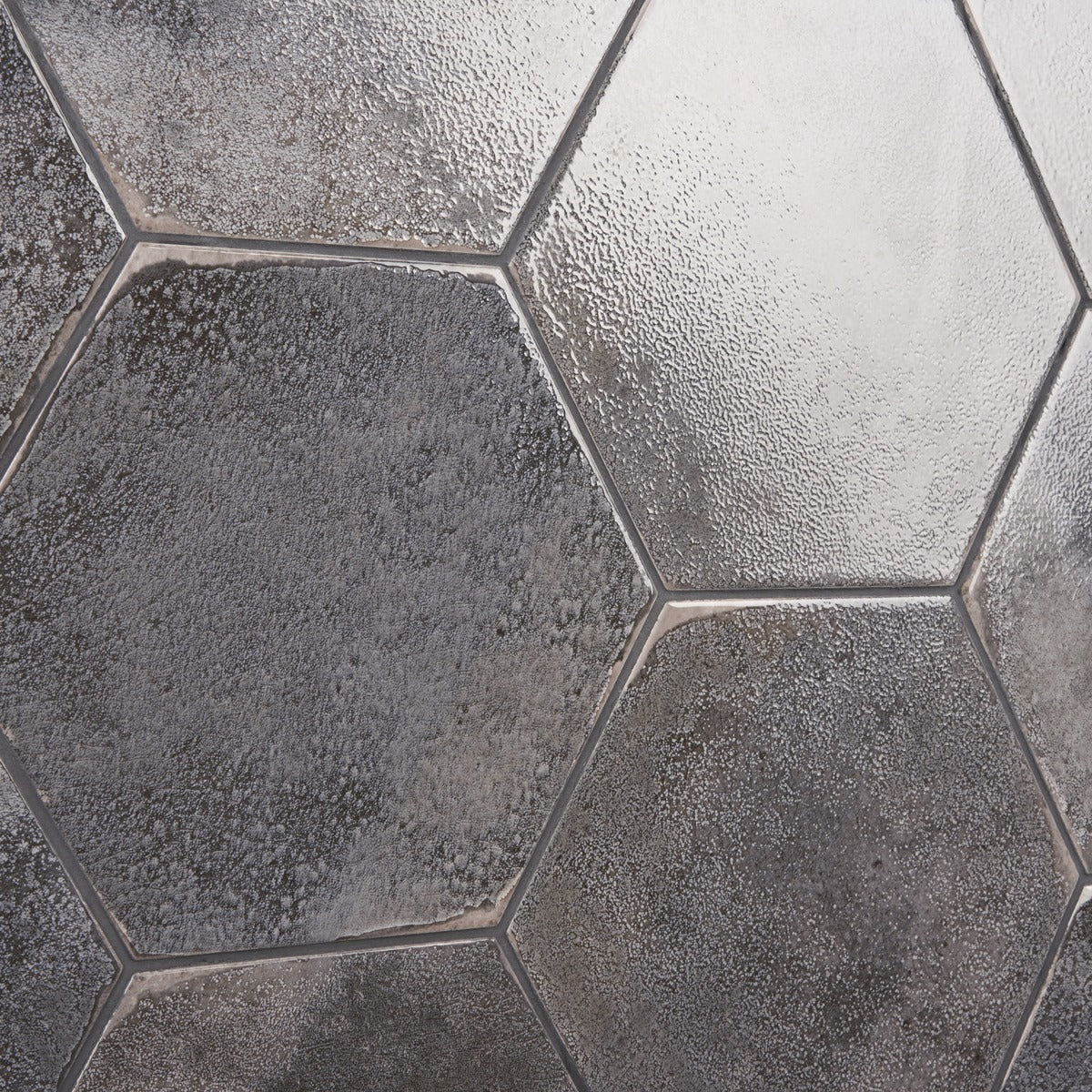 Kalay Antracite Gray 9" Hexagon Polished Porcelain Tile - Image 7