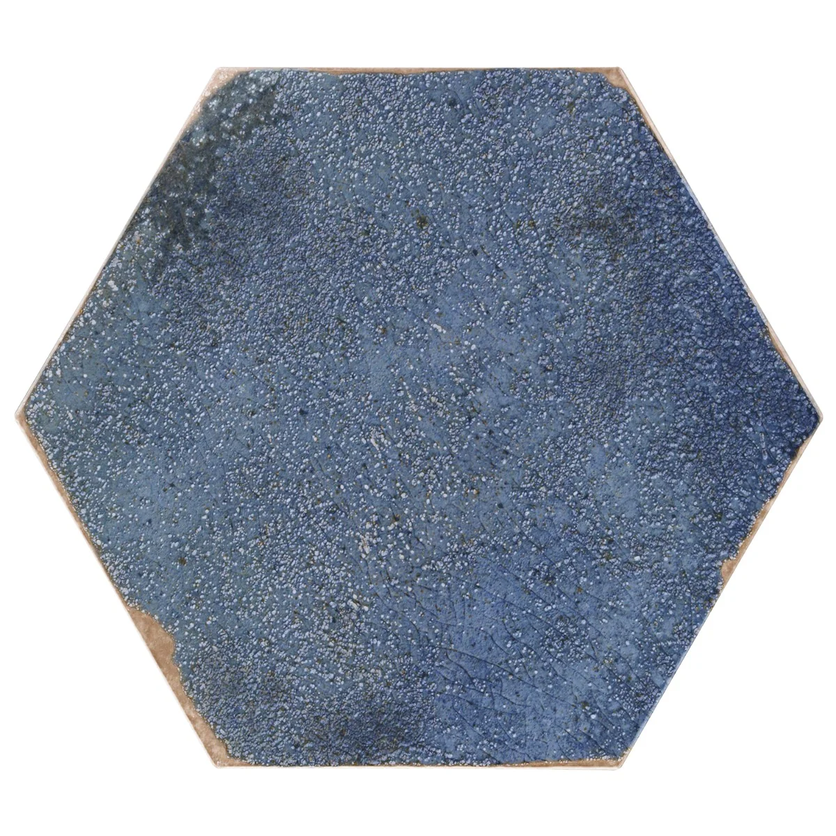 Kalay Blue 9" Hexagon Polished Porcelain Tile - Lux Tile - Image 3