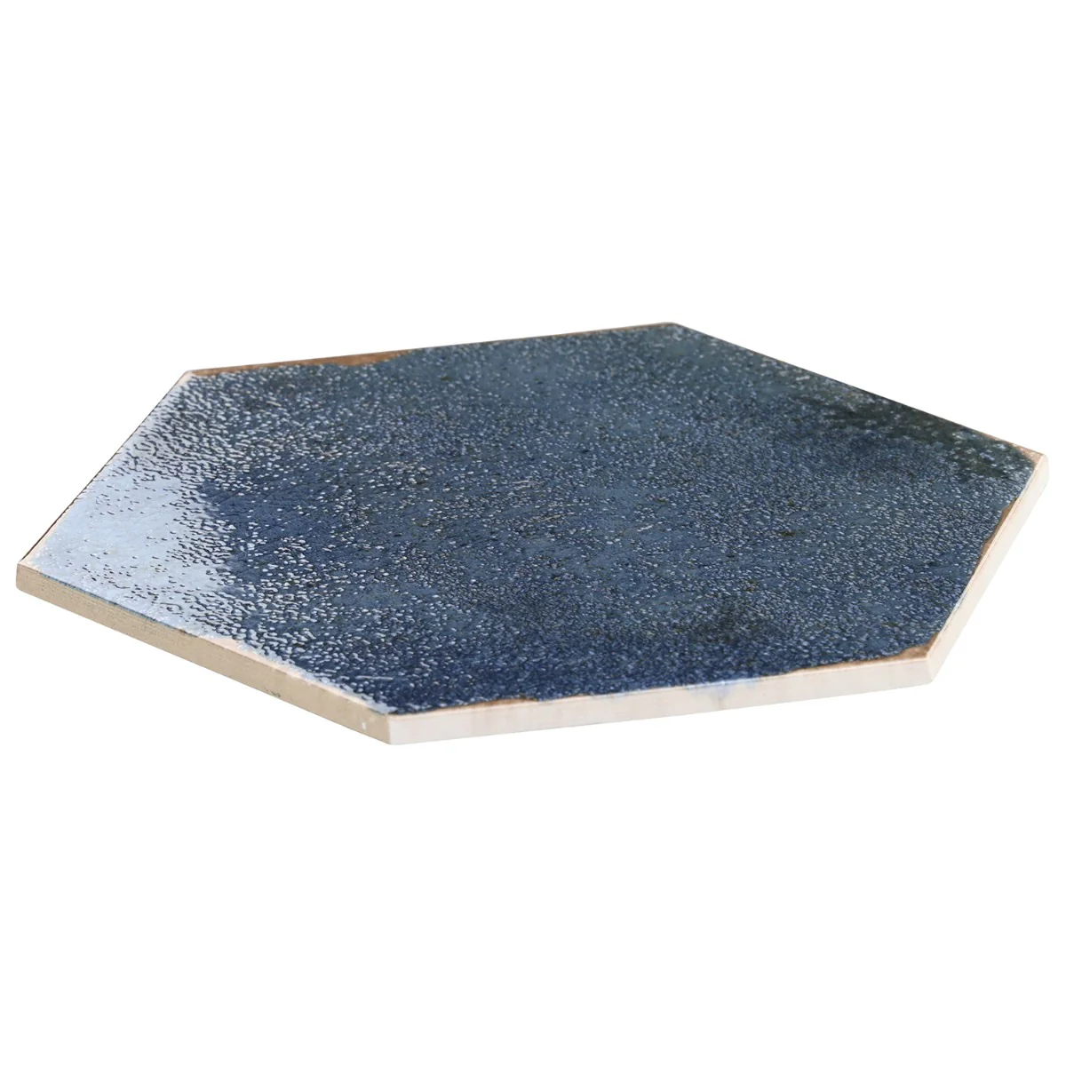 Kalay Blue 9" Hexagon Polished Porcelain Tile - Lux Tile - Image 4