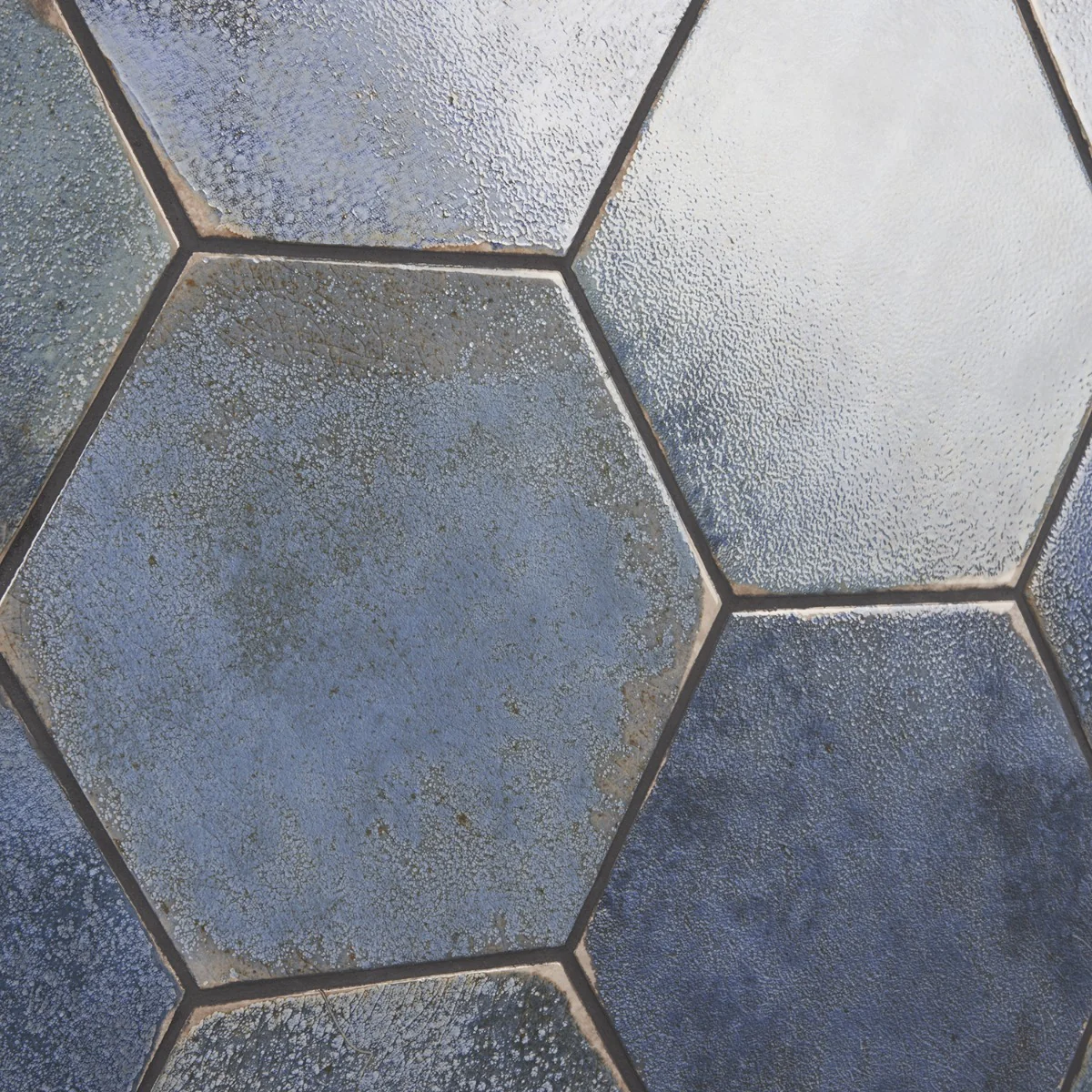 Kalay Blue 9" Hexagon Polished Porcelain Tile - Lux Tile - Image 6