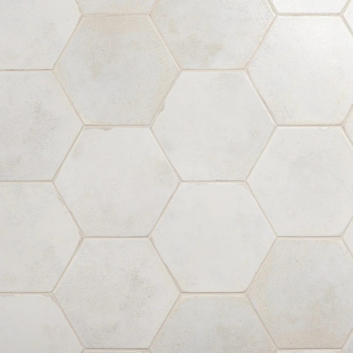 Kalay White 9" Hexagon Polished Porcelain Tile - Lux Tile - Image 2