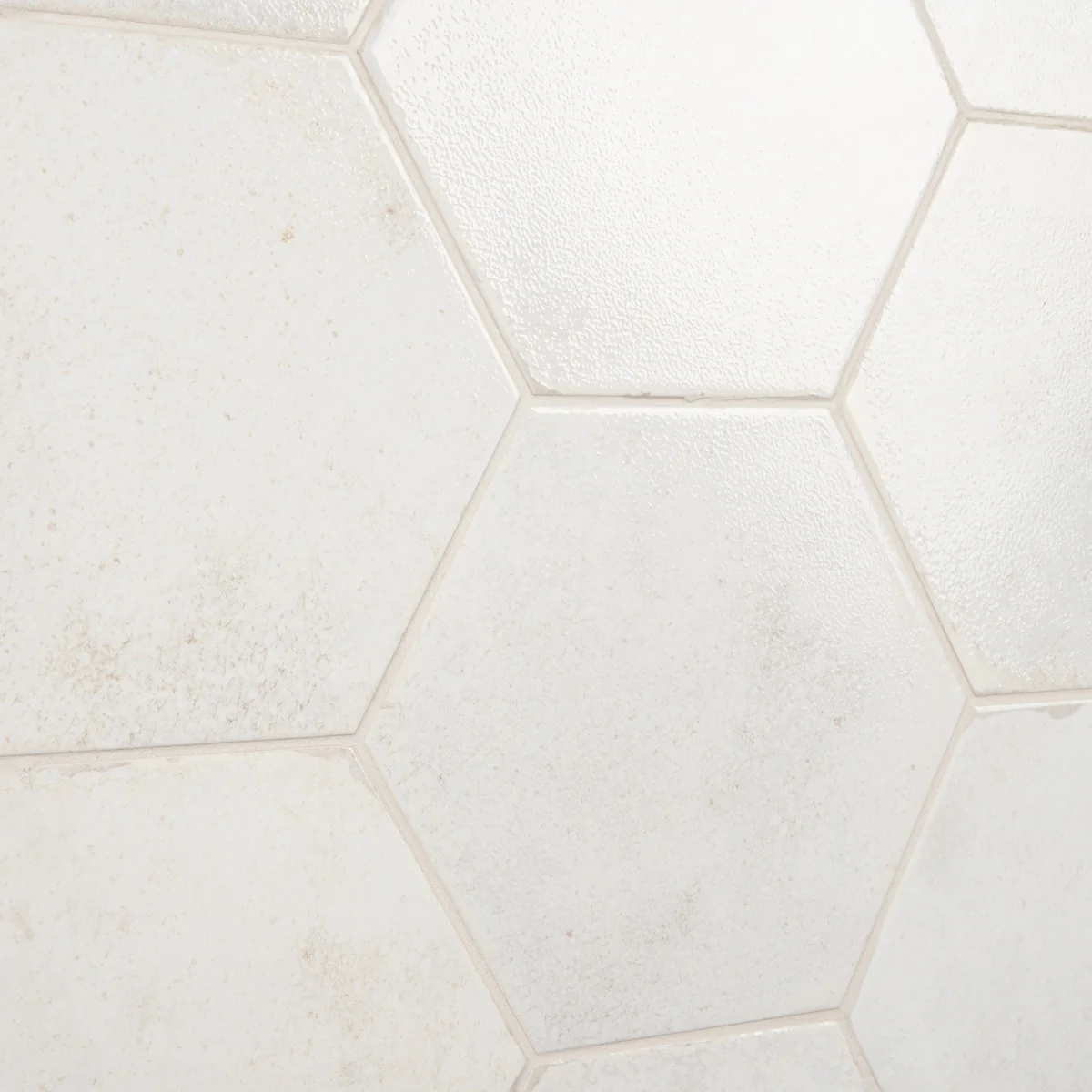 Kalay White 9" Hexagon Polished Porcelain Tile - Lux Tile - Image 6