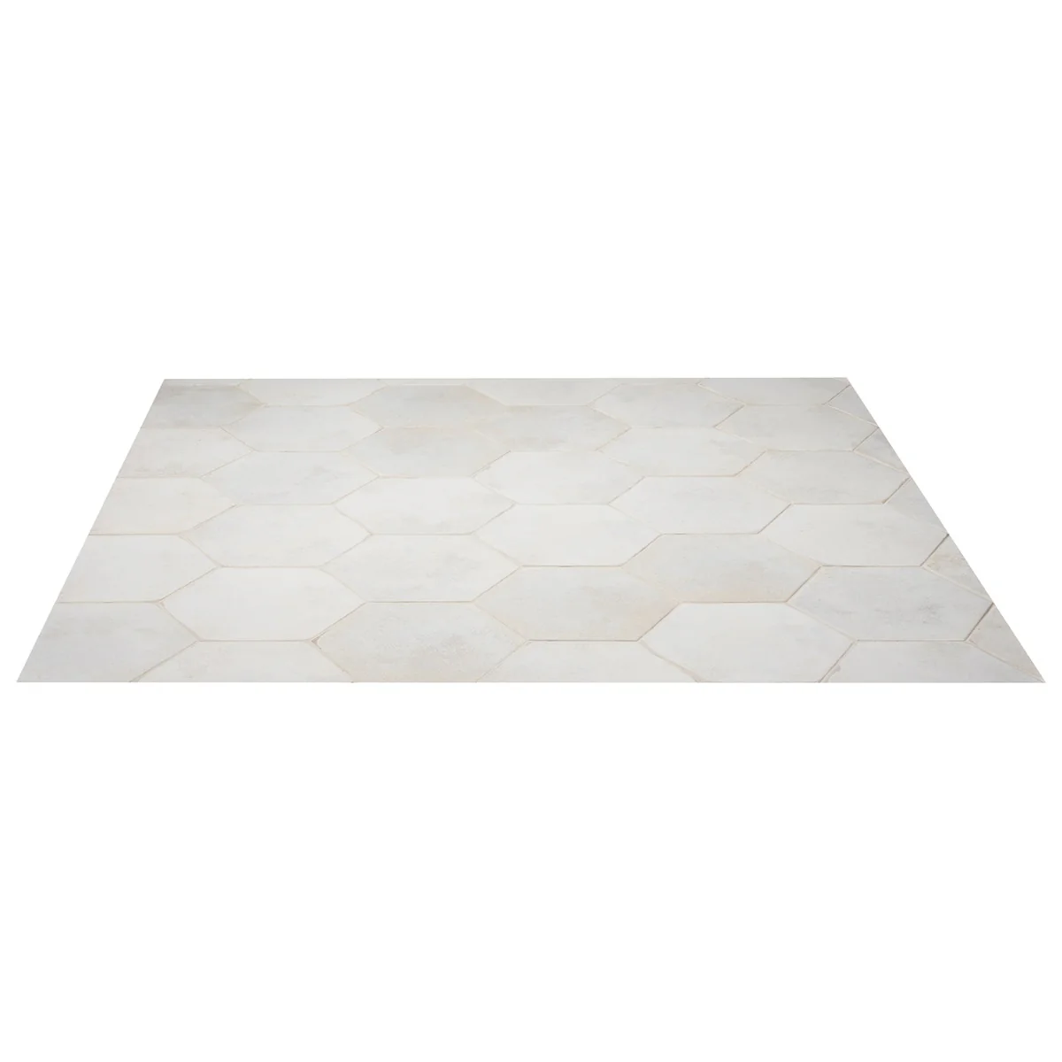 Kalay White 9" Hexagon Polished Porcelain Tile - Lux Tile - Image 9