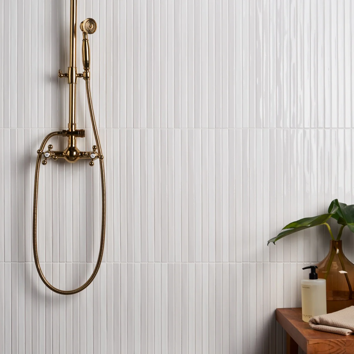 Kanbina Blanco White 5x18 Glossy Ceramic Mosaic Tile - Image 2