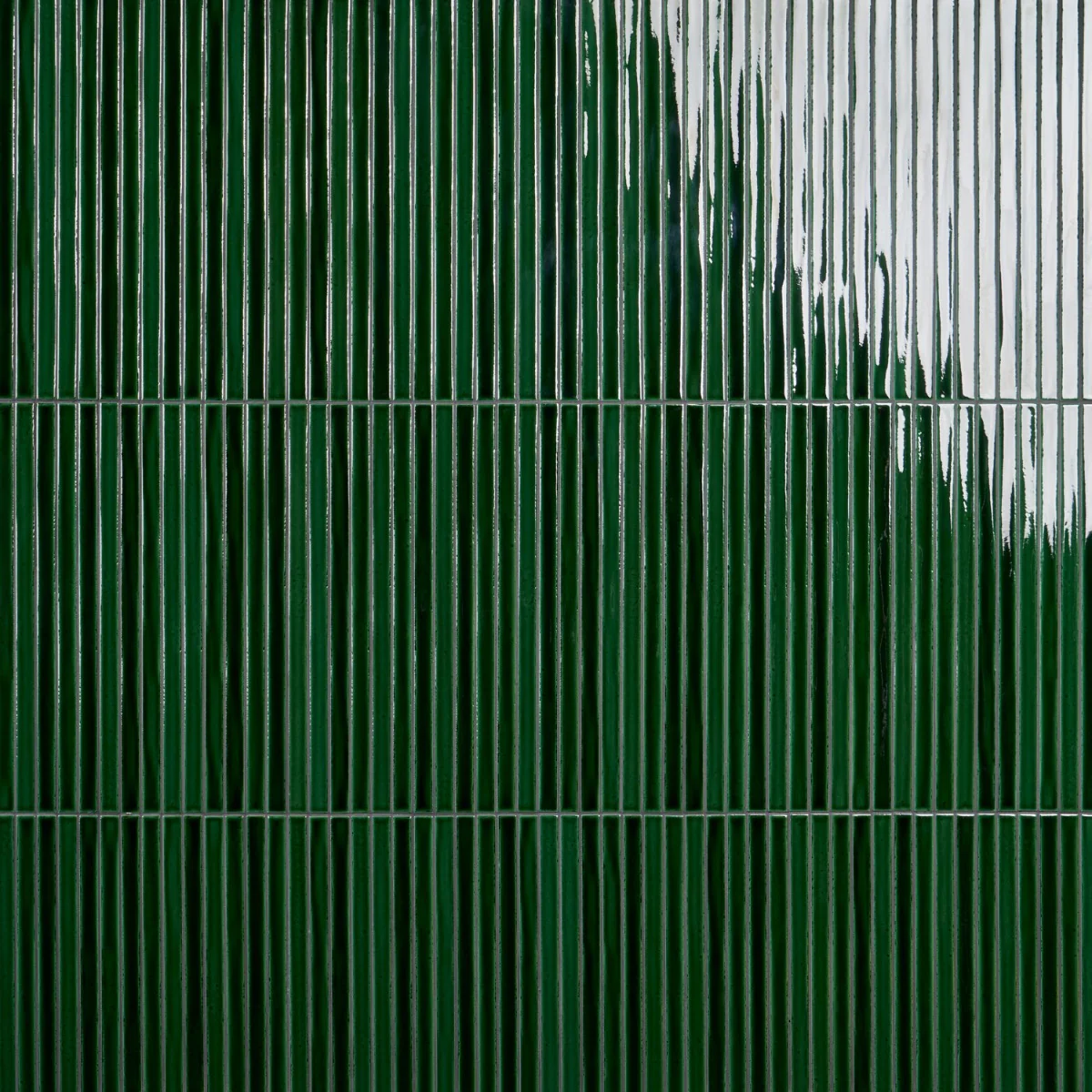 Kanbina Jungle Green 5x18 Crackled Glossy Ceramic Mosaic Tile - Image 6