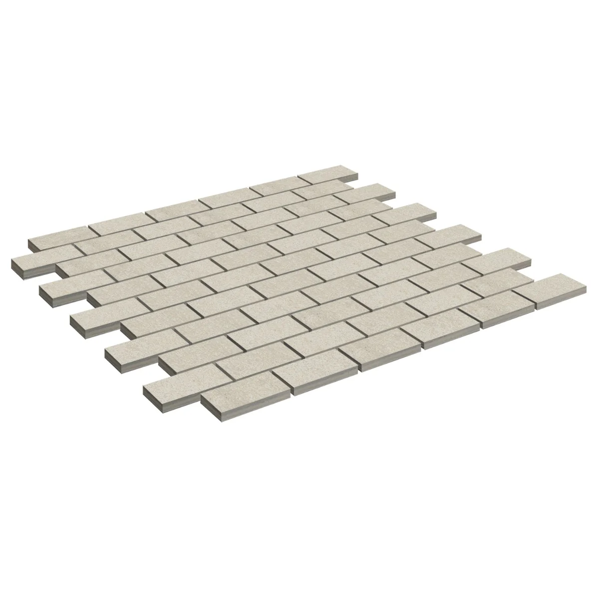 Karo White 1x2 Brick Matte Porcelain Mosaic Tile - Image 4