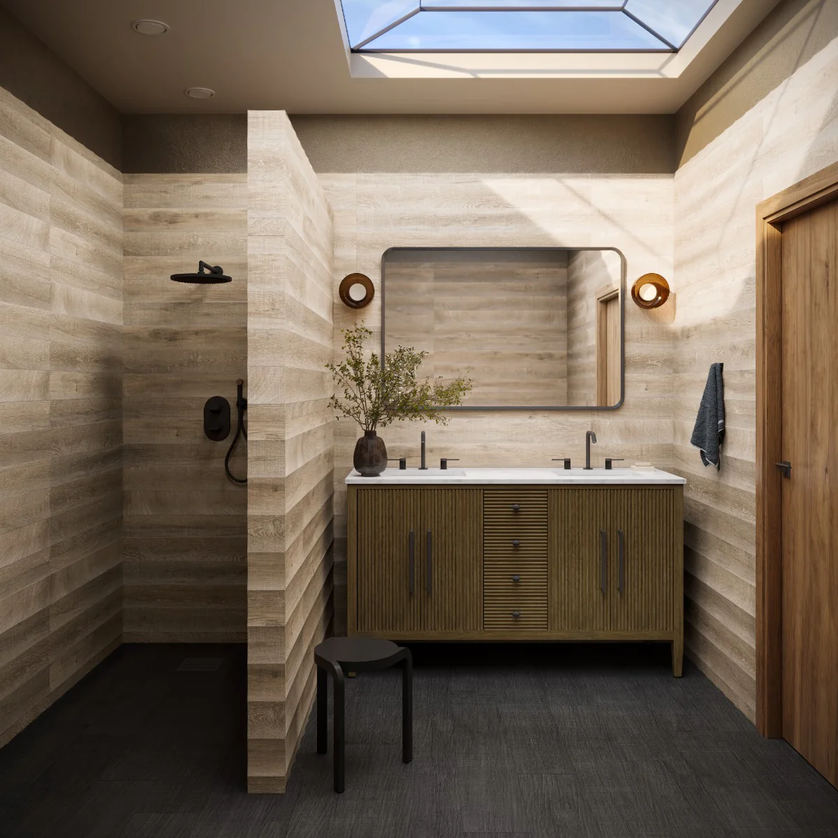 Kenridge Waves Maple Brown 24x48 Wood Look Matte Porcelain Tile - Image 2
