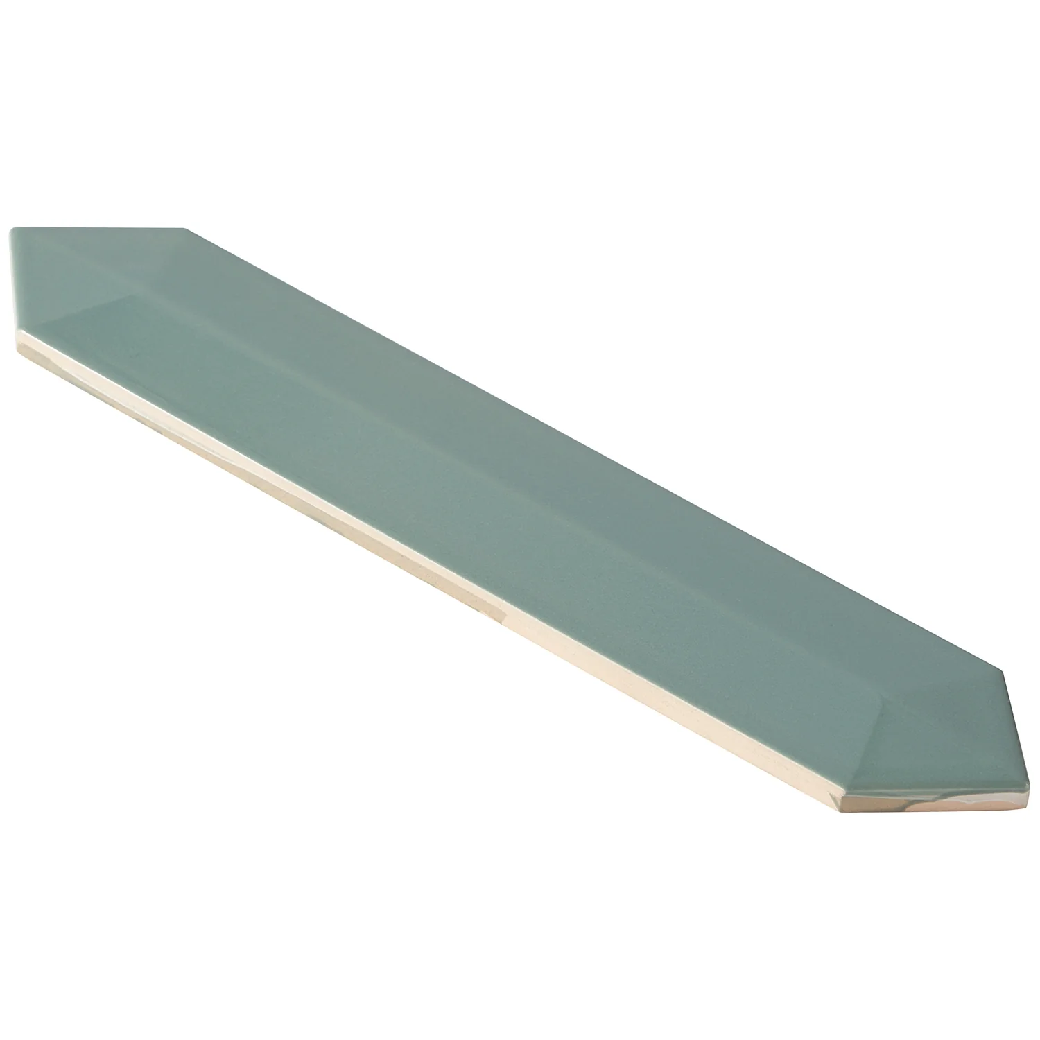 Kent Jade Green 3D Picket Polished Ceramic Wall Tile - Lux Tile - Image 3
