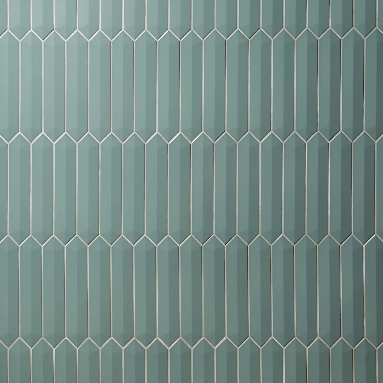 Kent Jade Green 3D Picket Polished Ceramic Wall Tile - Lux Tile - Image 8