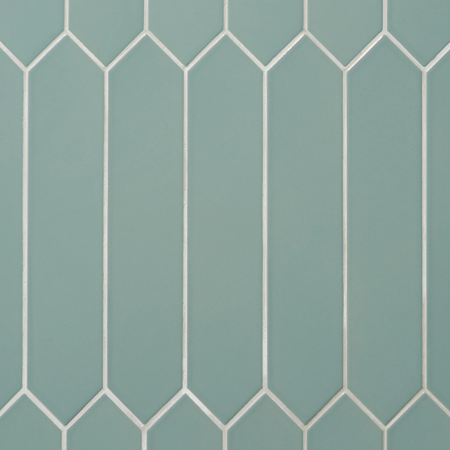 Kent Jade Green 3x12 Picket Polished Ceramic Wall Tile - Image 6