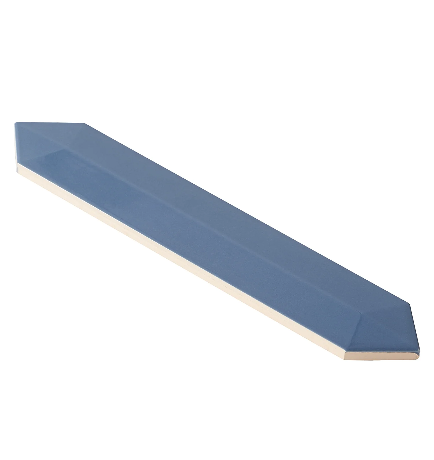 Kent Marine Blue 3D Picket Polished Ceramic Wall Tile - Lux Tile - Image 3