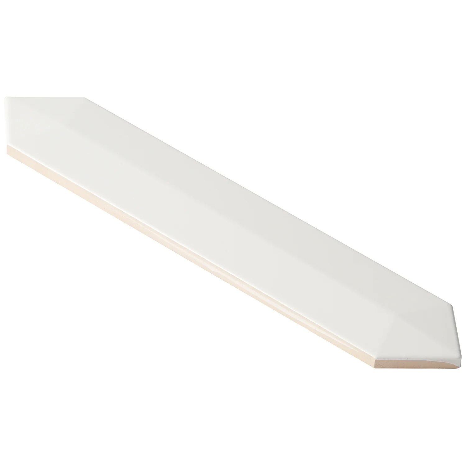 Kent White 3D Picket Polished Ceramic Wall Tile - 2x13 - Image 3