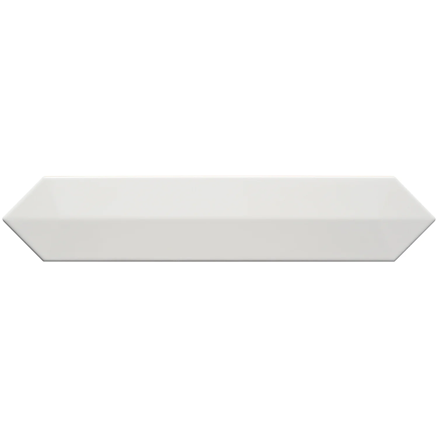 Kent White 3D Picket Polished Ceramic Wall Tile - 2x13 - Image 5