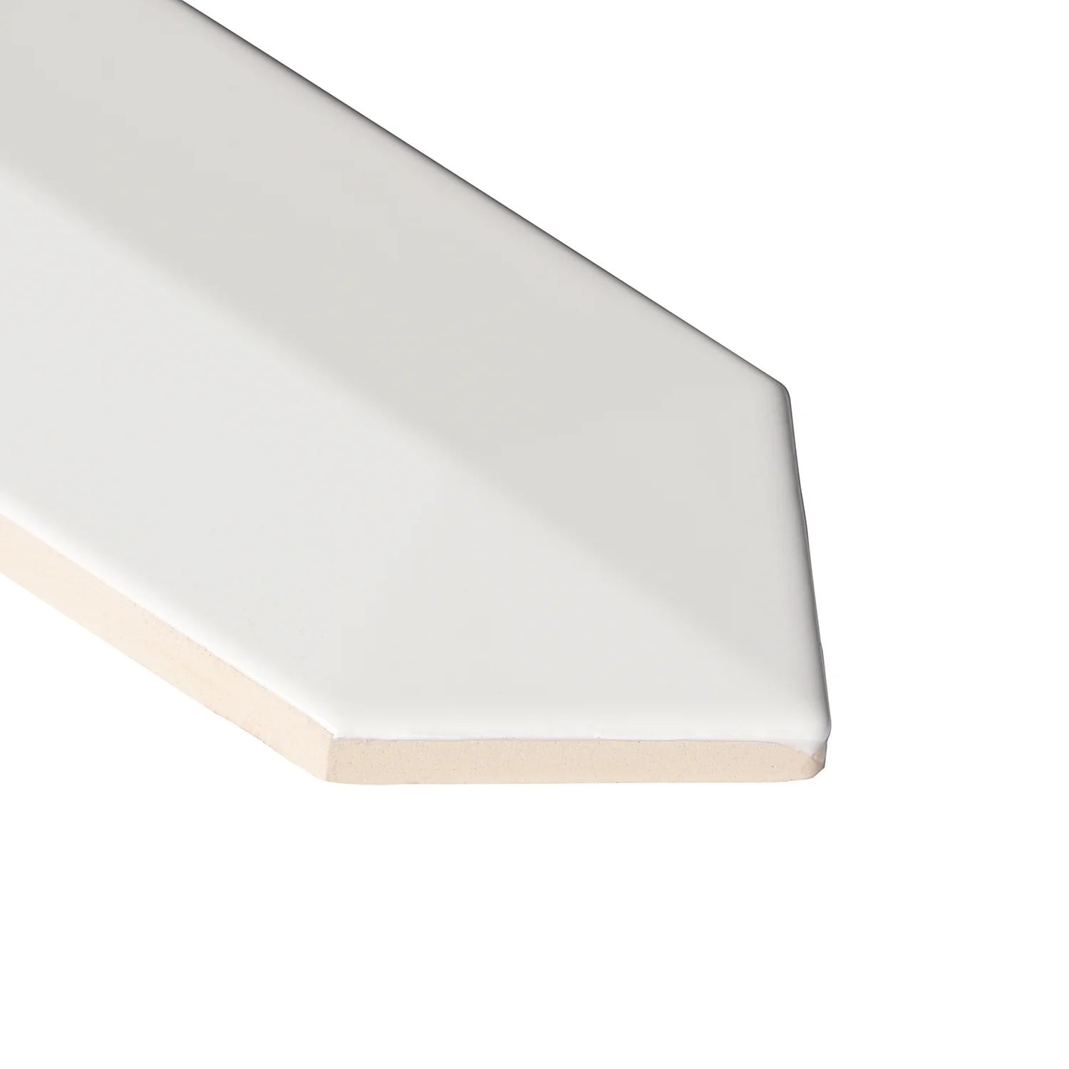 Kent White 3D Picket Polished Ceramic Wall Tile - 2x13 - Image 7