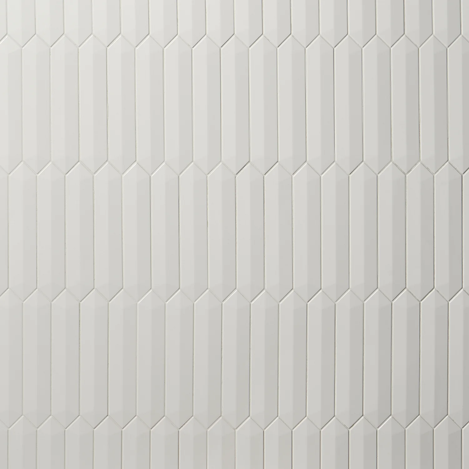 Kent White 3D Picket Polished Ceramic Wall Tile - 2x13 - Image 8